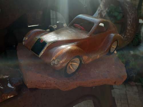 Hand carved Wooden Car - Classic Coupe