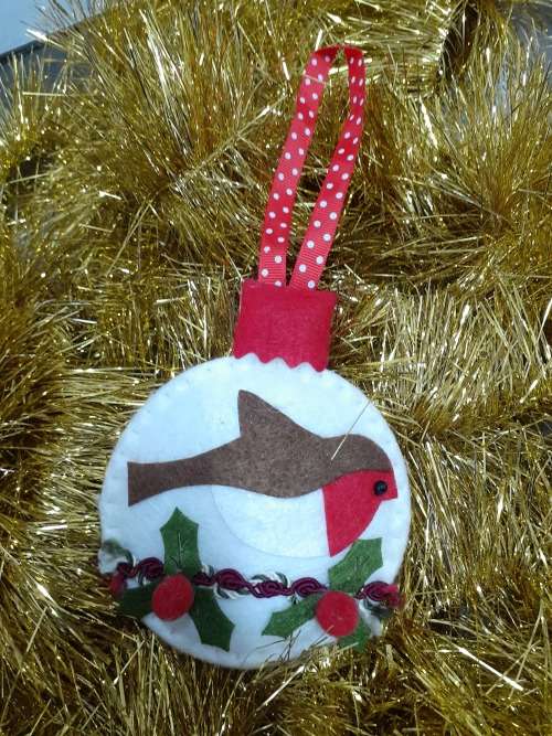 Felt Hanging Decoration - Bird