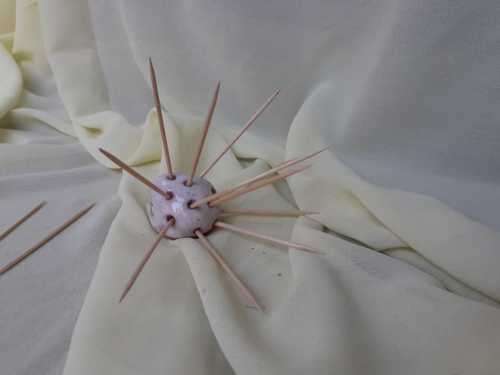 Pottery Toothpick Holders - Porcupine, Lot of 7