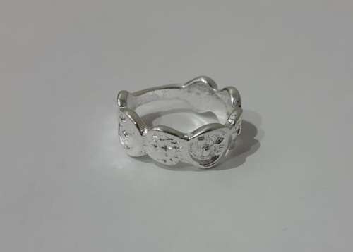 Silver Fashion Sun, Moon, Stars Ring