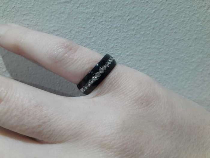 Diamante Fashion Ring - Black