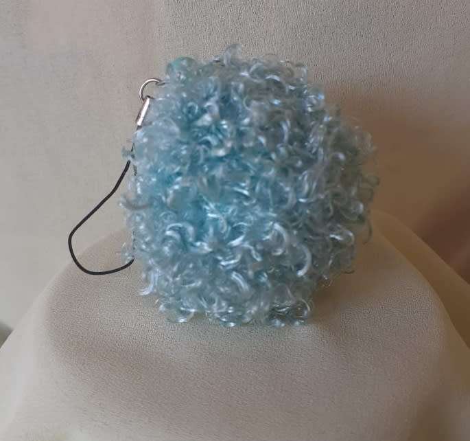 Plush Fluffy 6cm Ball Decorative Accessory - Assorted Colours