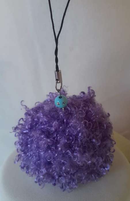 Plush Fluffy 6cm Ball Decorative Accessory - Assorted Colours
