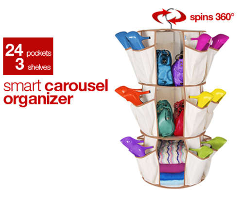 Smart Carousel Organizer spins360
