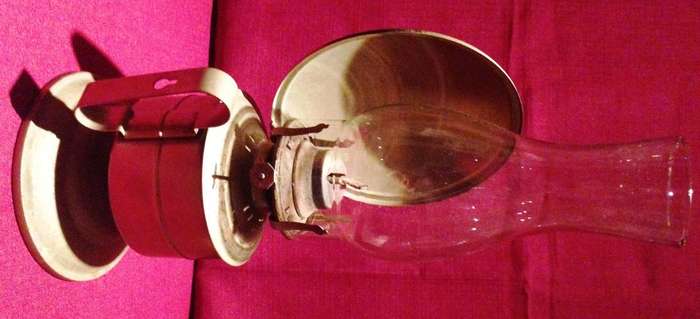 Vintage Kaadan Ltd Paraffin Oil Lamp with Reflector