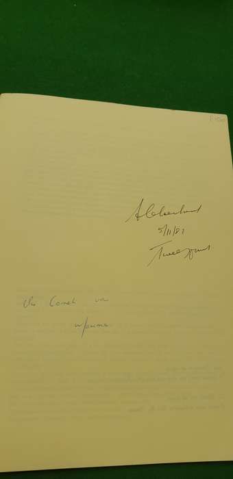 Sketse en gedagtes vir die simfonie van die Sonnevanger. Frans Claerhout. SIGNED