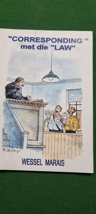 `Corresponding` met die `Law`. Wessel Marais.