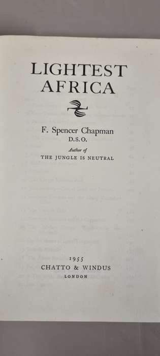 Lightest Africa. F Spencer Chapman.