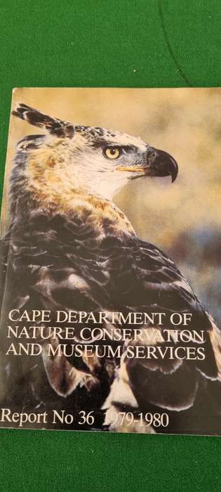 Cape Dept of Nature Conservation and Museum Services Report No 36. 1979 - 80.