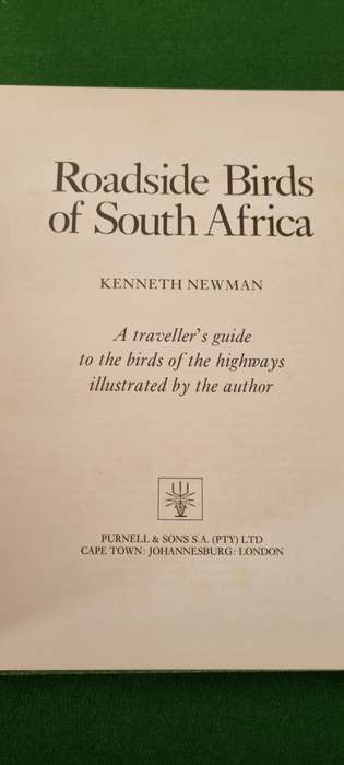 Roadside Birds of South Africa. Kenneth Newman.