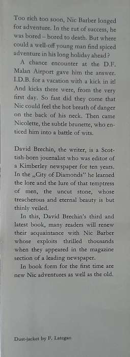 Nic Barber I.D.B.  Author: David Brechin