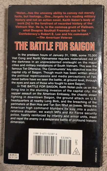 The Battle for Saigon: TET 1968  Author: Keith William Nolan