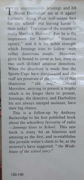 Jennings Follows a Clue  Author: Anthony Buckeridge
