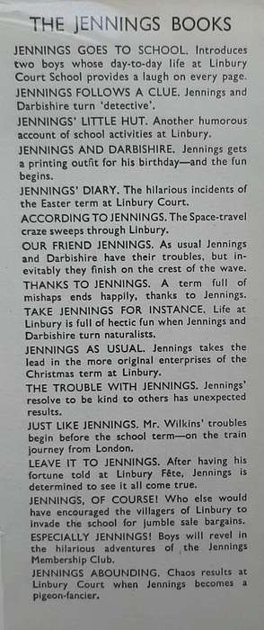 Jennings Follows a Clue  Author: Anthony Buckeridge