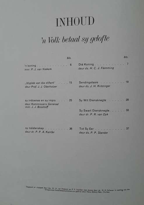 Geloftesfees Dingaansdag 1969 - Author: W.H. van Niekerk and P.P. Stander