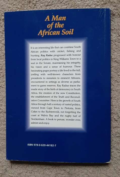 A Man of the African Soil - Author: Ray Radue SIGNED