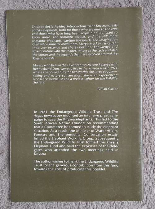 The Knysna Elephants and their Home - Author: Margo Mackay