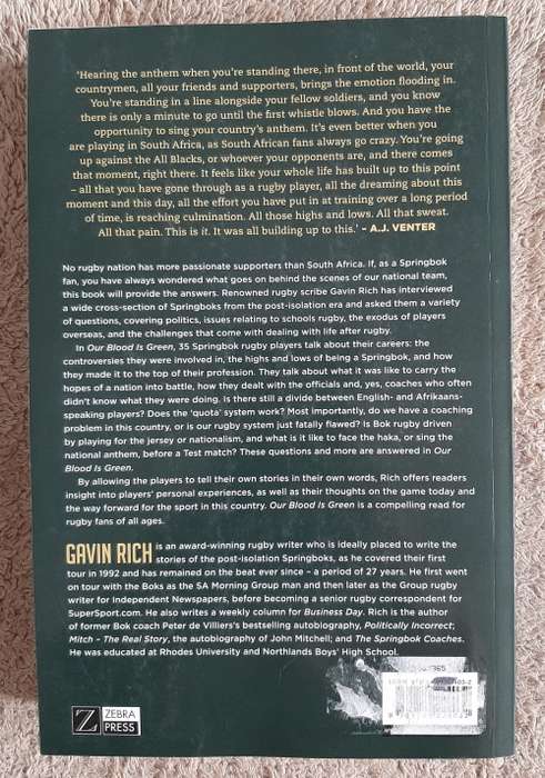 Our Blood is Green: The Springboks in Their Own Words - Author: Gavin Rich