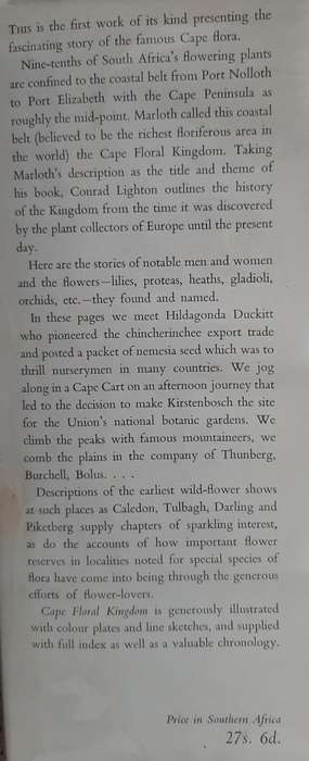Cape Floral Kingdom - Author: Conrad Lighton