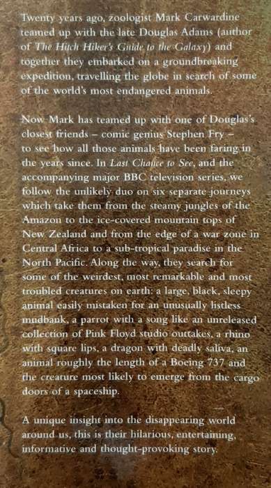 Last Chance to See: In the Footsteps of Douglas Adams - Author: Mark Carwardine