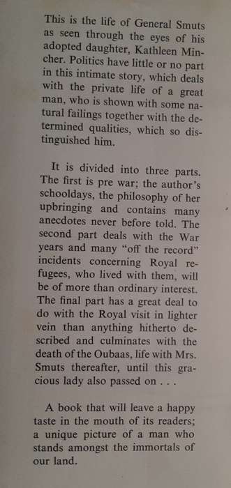 I Lived In His Shadow:My life with General Smuts - Author: Kathleen Mincher