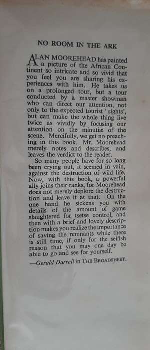 No Room in the Ark - Author: Alan Moorhead