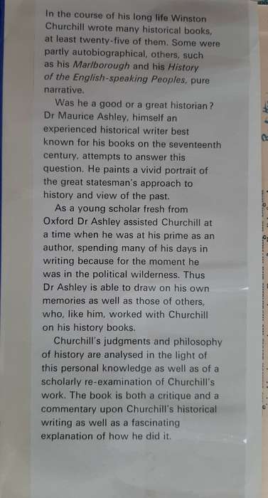 Churchill as Historian - Author: Maurice Ashley
