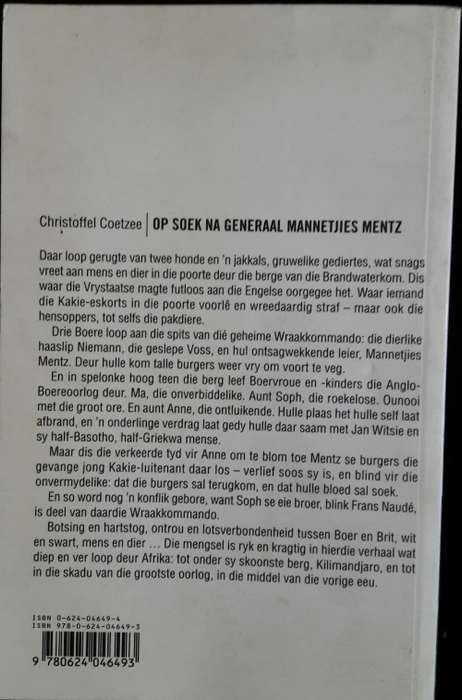 Op Soek na Generaal Mannetjies Mentz. Christoffel Coetzee