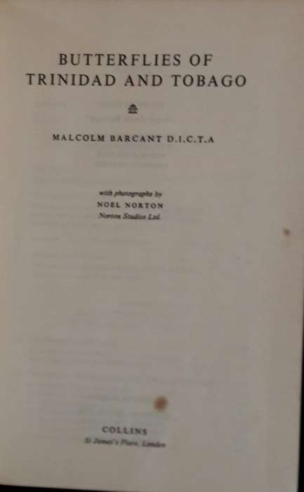 Butterflies of Trinidad and Tobago - Malcolm Barcant