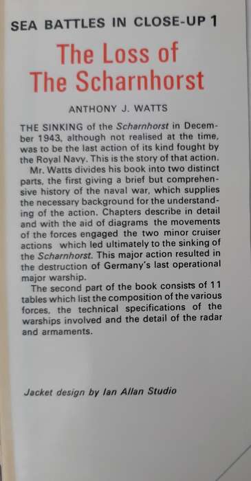 The Loss of The Scharnhorst - Author: A. J. Watts