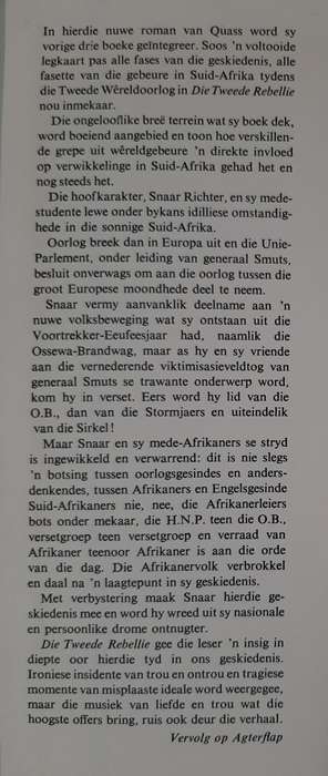Die Tweede Rebellie: ñ Roman - Author: F. W. Quass