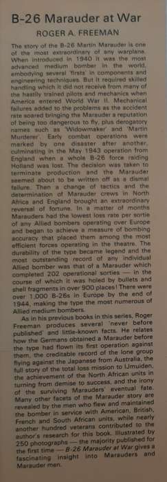 B-26 Marauder at War - Author: Roger A. Freeman