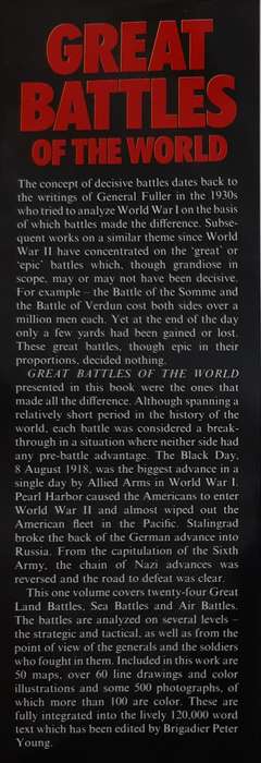 Great Battles of the World - Edited: Brigadier Peter Young