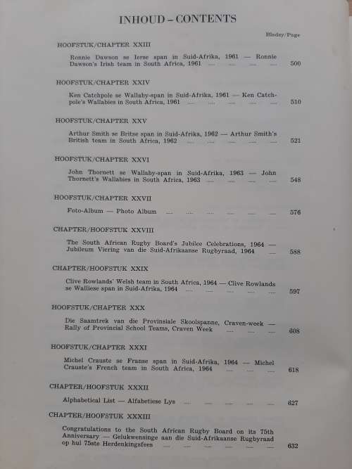 Springbok: Rugby Annals 1889-1964 - Author: D. H. Craven