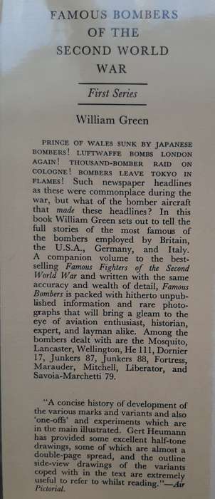 Famous Bombers of the Second World War - Author: William Green