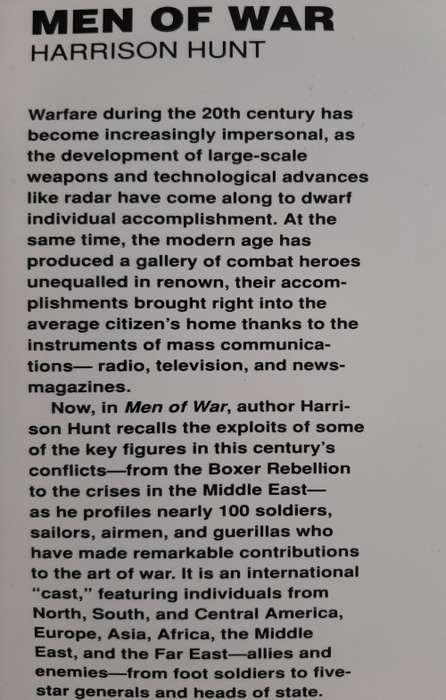 Men of War: Great Military Figures of the 20th Century - Author: Harrison Hunt