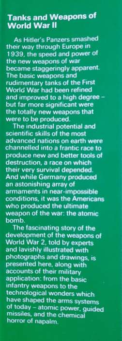 Tanks & Weapons of World War II - Edited: Bernard Fitzsimons