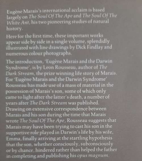 The Soul of the Ape /The Soul of the White Ant - Author: Eugène Marais