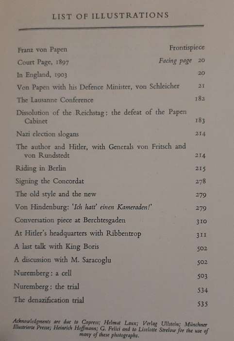 Franz von Papen Memoirs - Translated by Brian Connell