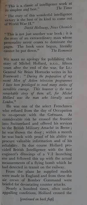 Agent Extraordinary: The story of Michael Hollard D.S.O.,Croix De Guerre - Author: George Martelli