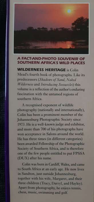 Wilderness Heritage - Author: Colin Mead