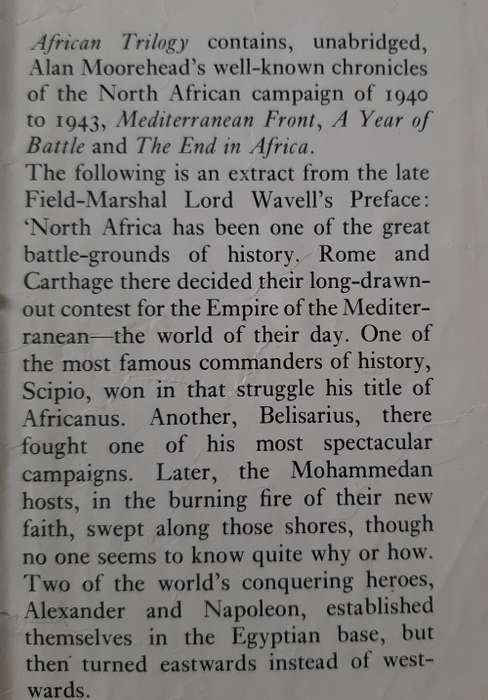African Trilogy:The North African Campaign 1940-43 - Author: Alan Moorehead