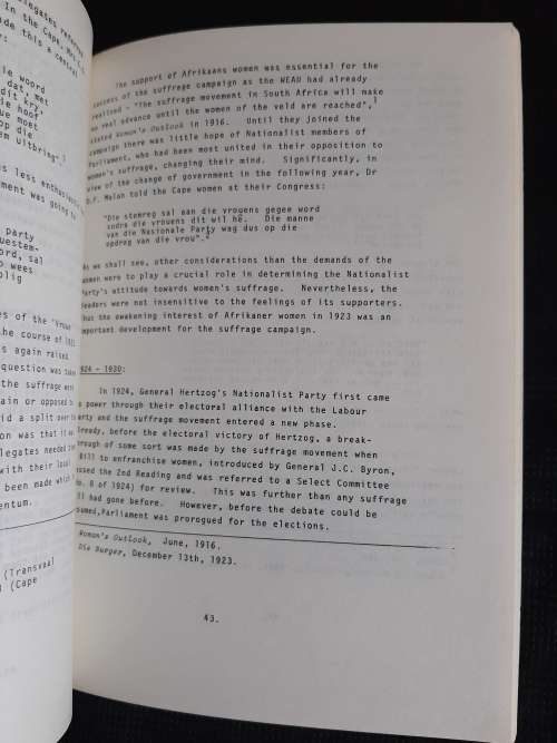 The Woman`s Suffrage Movement in South Africa - Author: Cherryl Walker