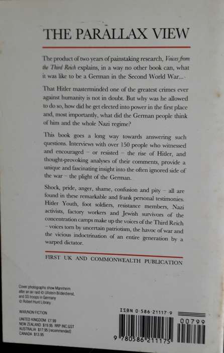Voices From The Third Reich - Johannes Steinhoff - Peter Pechel, Dennis Showalter