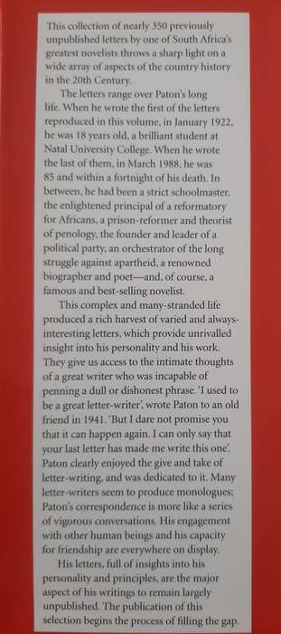 Alan Paton, Selected Letters - Edited & Introduced by Pater F. Alexander
