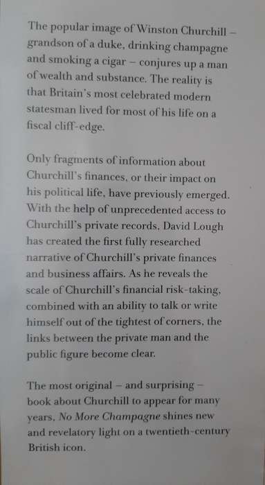 No More Champagne: Churchill & His Money - Author: David Lough