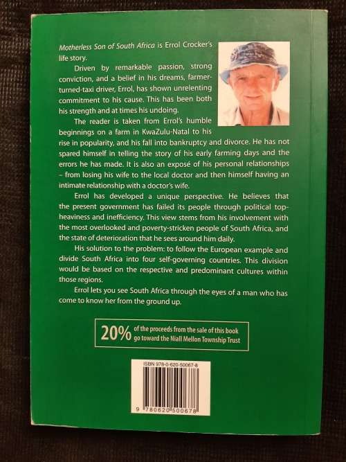 Motherless Son of South Africa - Author: Errol Crocker