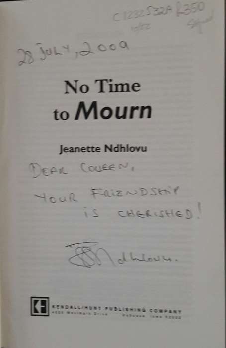 No Time To Mourn - Jeanette Ndhlovu