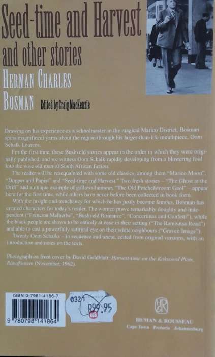 Seed-time and Harvest and other stories - Herman Charles Bosman