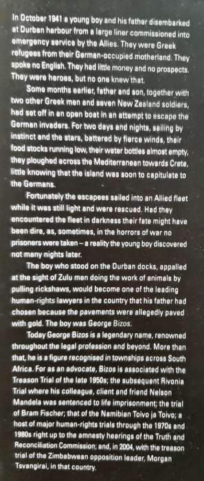 Odyssey of Freedom By George Bizos